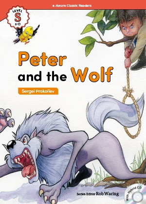 Peter and the wolf （e-future classic readers level S-11）の書影（Maruzen eBook Libraryにリンクします）